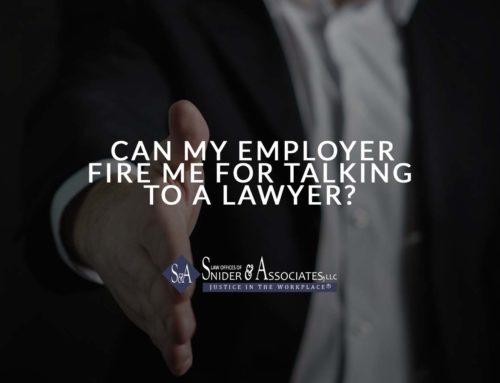 Can My Employer Fire Me for Talking to a Lawyer?